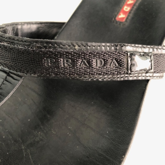 Prada black sandals. Size 7.5 (37.5) - Picture 5 of 9